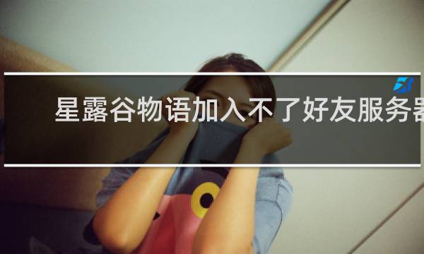 星露谷物语加入不了好友服务器