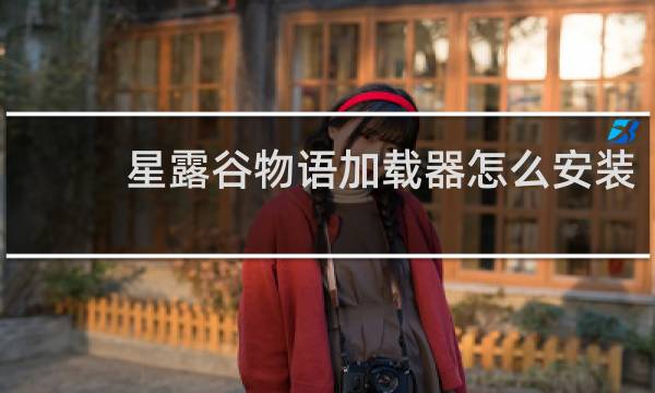 星露谷物语加载器怎么安装