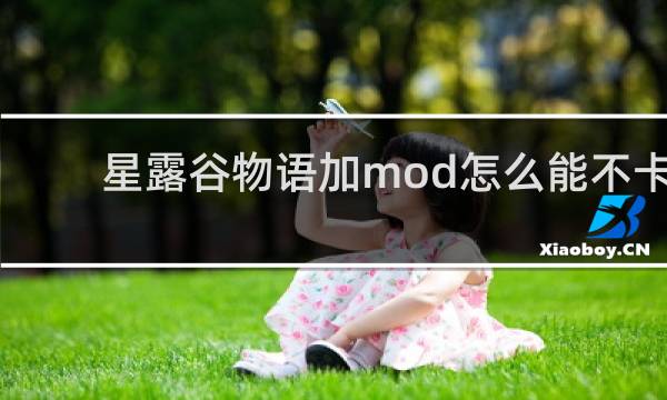 星露谷物语加mod怎么能不卡