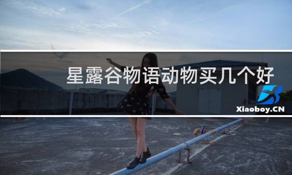 星露谷物语动物买几个好