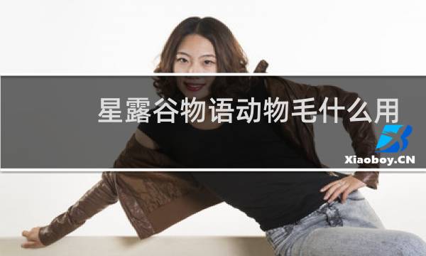 星露谷物语动物毛什么用