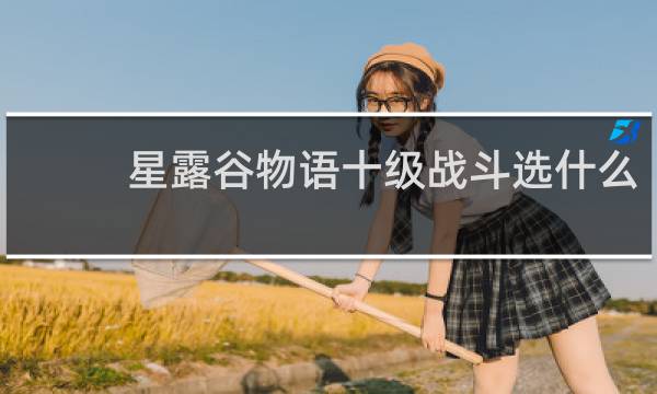 星露谷物语十级战斗选什么