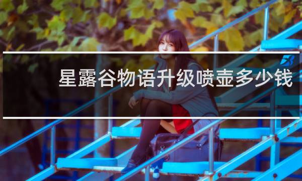 星露谷物语升级喷壶多少钱