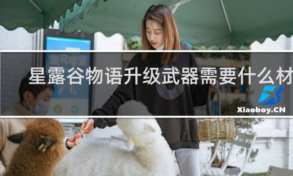 星露谷物语升级武器需要什么材料