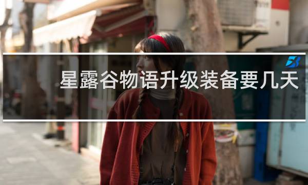 星露谷物语升级装备要几天