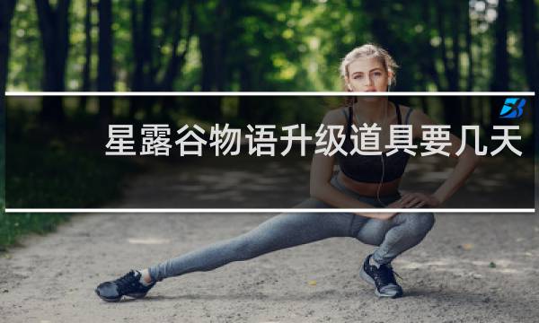 星露谷物语升级道具要几天