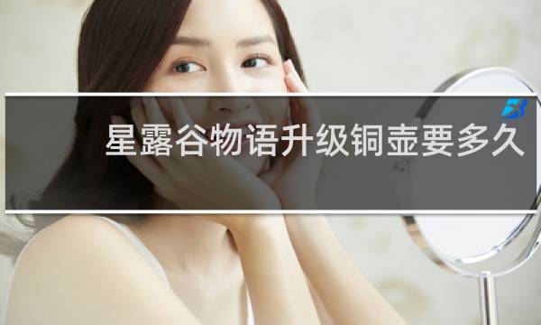 星露谷物语升级铜壶要多久