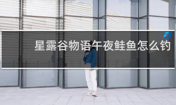 星露谷物语午夜鲑鱼怎么钓