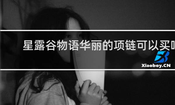 星露谷物语华丽的项链可以买吗