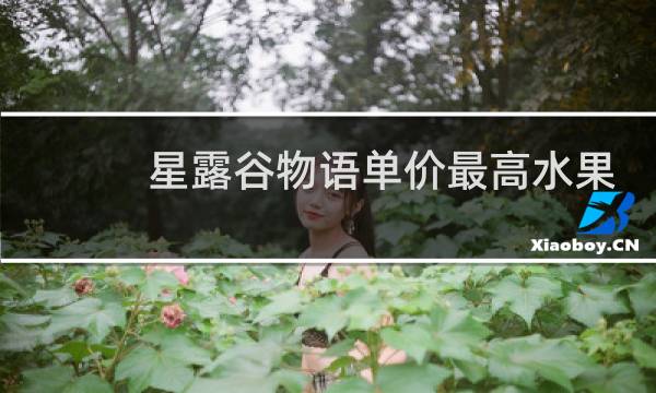 星露谷物语单价最高水果