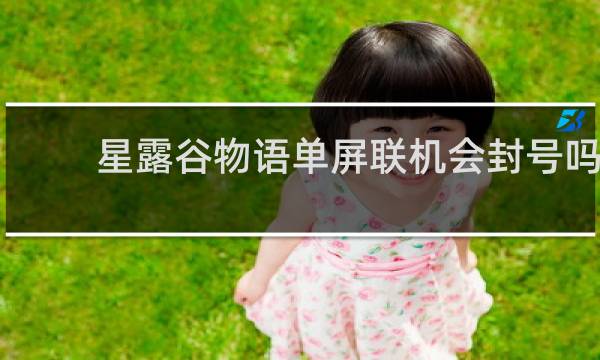 星露谷物语单屏联机会封号吗