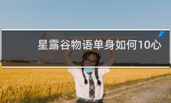 星露谷物语单身如何10心