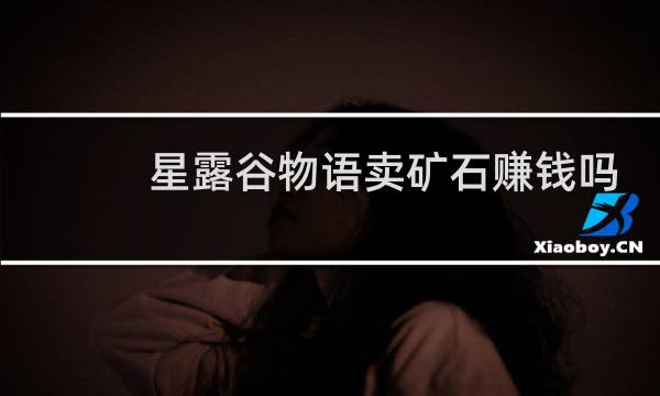 星露谷物语卖矿石赚钱吗