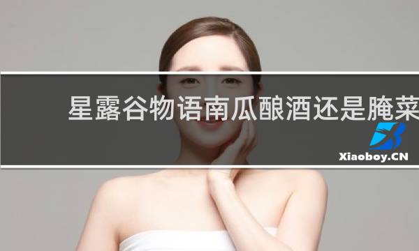 星露谷物语南瓜酿酒还是腌菜