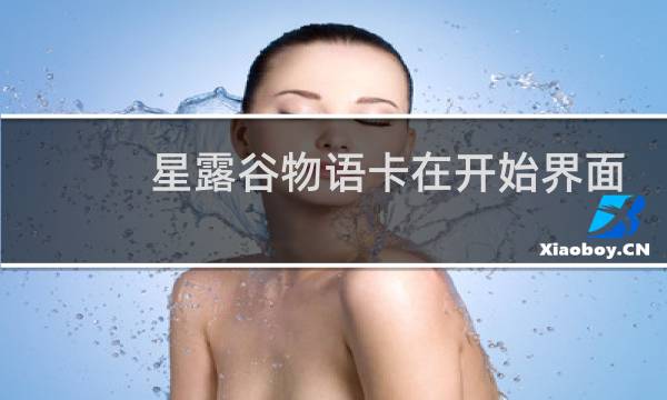 星露谷物语卡在开始界面