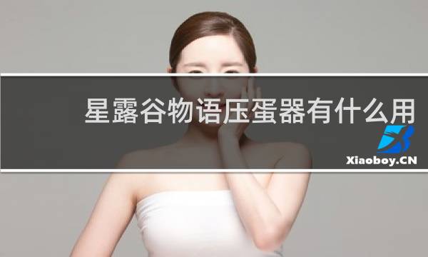 星露谷物语压蛋器有什么用