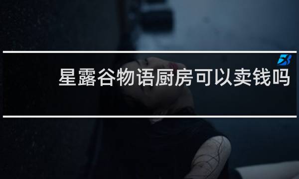 星露谷物语厨房可以卖钱吗