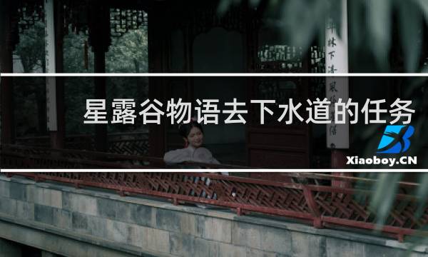 星露谷物语去下水道的任务