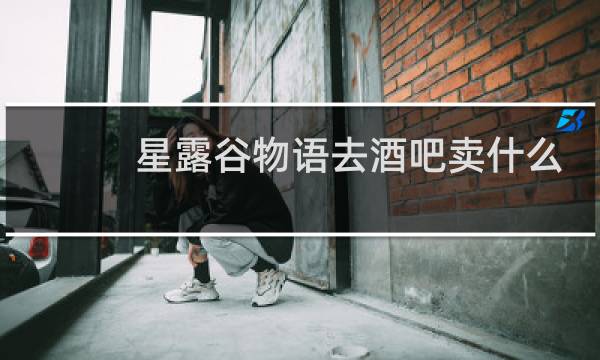 星露谷物语去酒吧卖什么