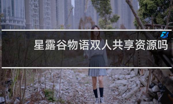 星露谷物语双人共享资源吗