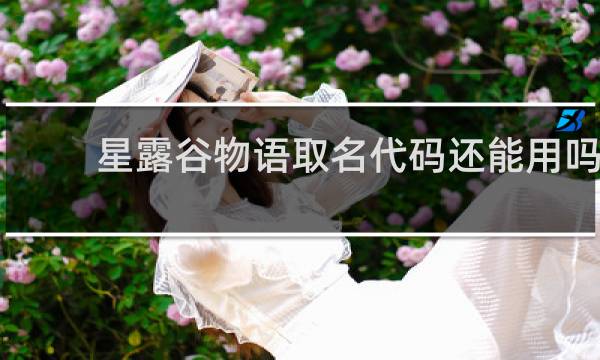 星露谷物语取名代码还能用吗