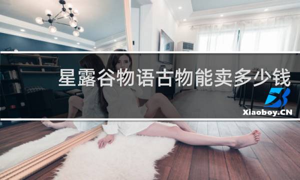 星露谷物语古物能卖多少钱