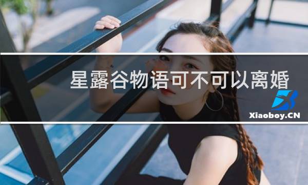 星露谷物语可不可以离婚