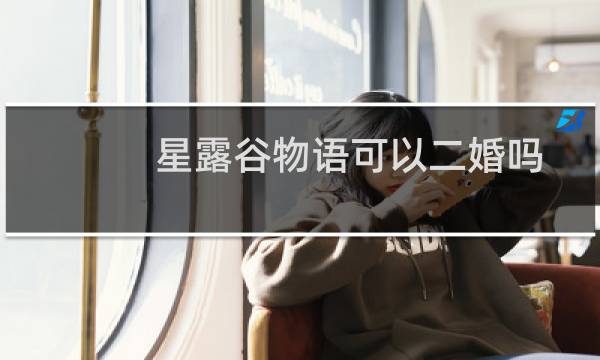 星露谷物语可以二婚吗