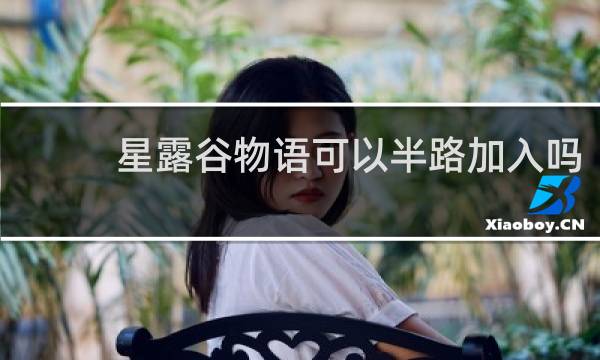 星露谷物语可以半路加入吗