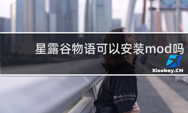 星露谷物语可以安装mod吗