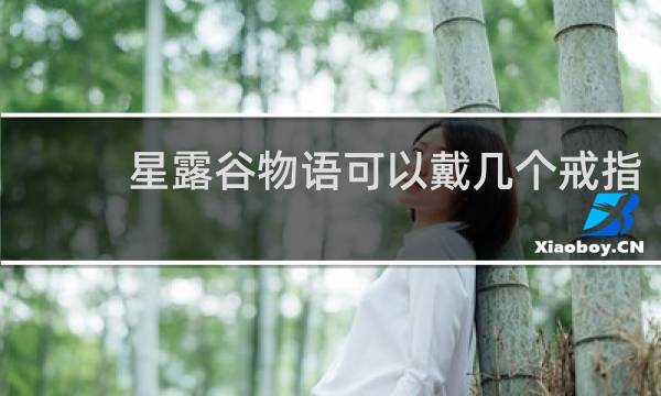 星露谷物语可以戴几个戒指