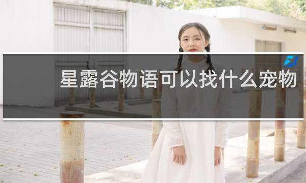 星露谷物语可以找什么宠物