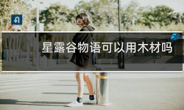 星露谷物语可以用木材吗