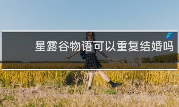 星露谷物语可以重复结婚吗