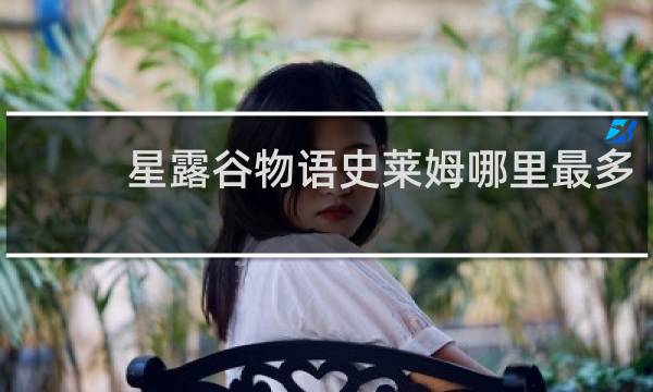 星露谷物语史莱姆哪里最多