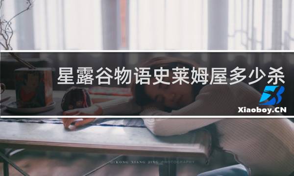 星露谷物语史莱姆屋多少杀