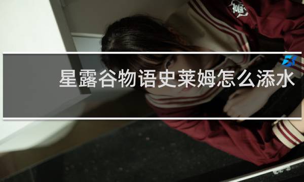 星露谷物语史莱姆怎么添水