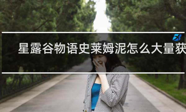 星露谷物语史莱姆泥怎么大量获取