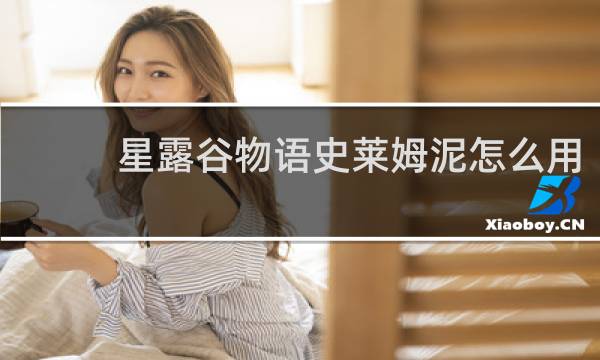 星露谷物语史莱姆泥怎么用
