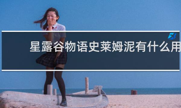 星露谷物语史莱姆泥有什么用
