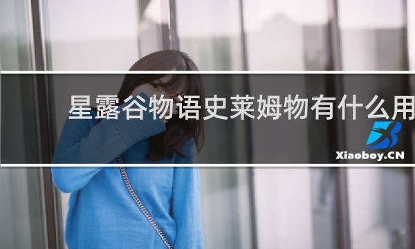星露谷物语史莱姆物有什么用