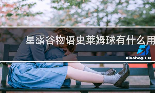星露谷物语史莱姆球有什么用