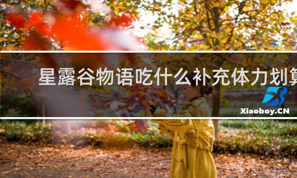 星露谷物语吃什么补充体力划算
