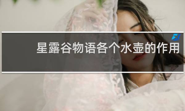 星露谷物语各个水壶的作用