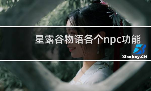星露谷物语各个npc功能