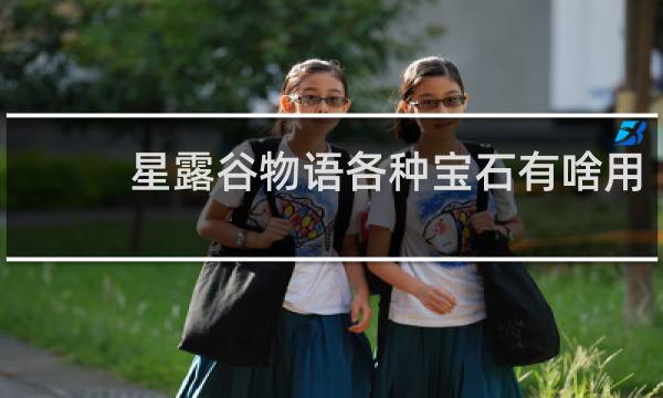 星露谷物语各种宝石有啥用