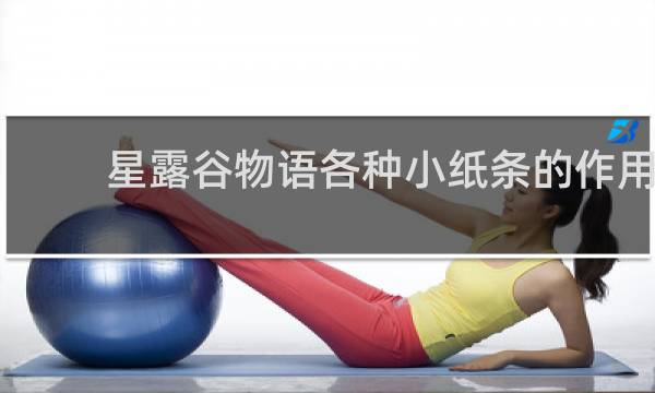 星露谷物语各种小纸条的作用