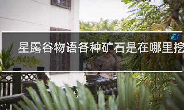 星露谷物语各种矿石是在哪里挖的