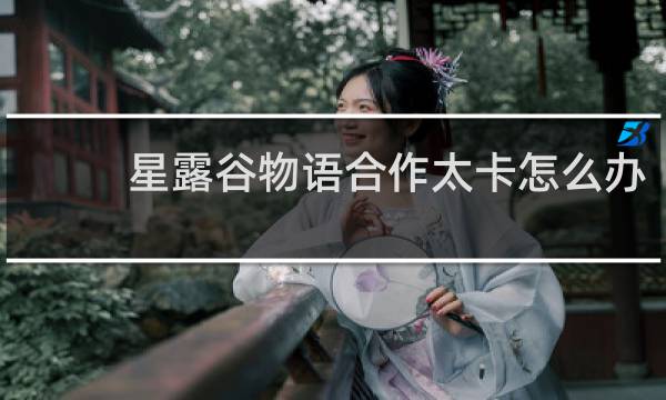 星露谷物语合作太卡怎么办