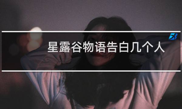 星露谷物语告白几个人